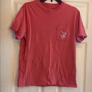 Men's Coral Vineyard Vines T-Shirt with Pocket
